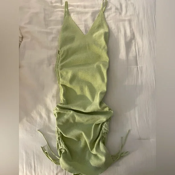 NWOT Princess Polly Green Mini Dress Size Small/Medium - Picture 3 of 5